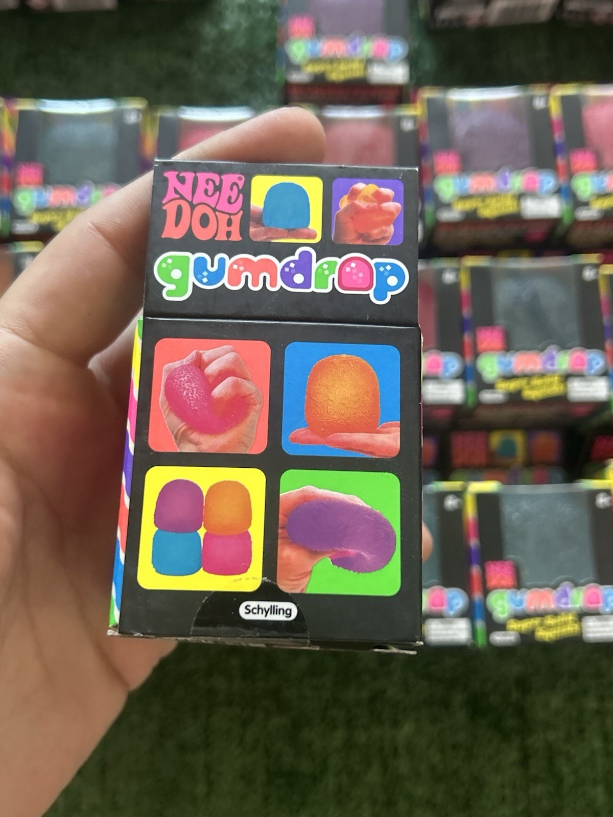 Schylling Authentic Nee Doh Gumdrop Super Solid Squish Pink With Reciept