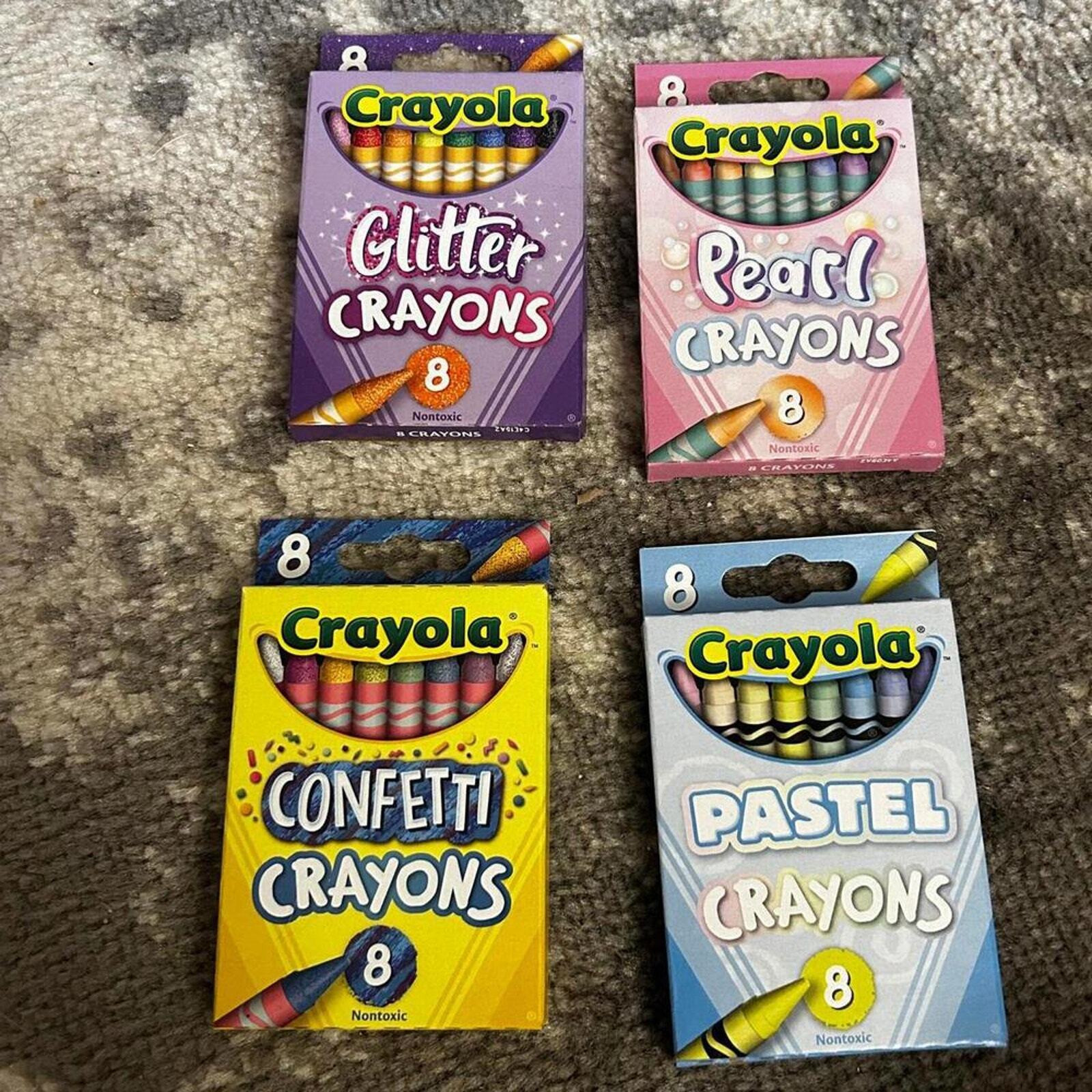 Specialty Crayola Crayons Four Boxes Limited Editon Crayons (NEW)