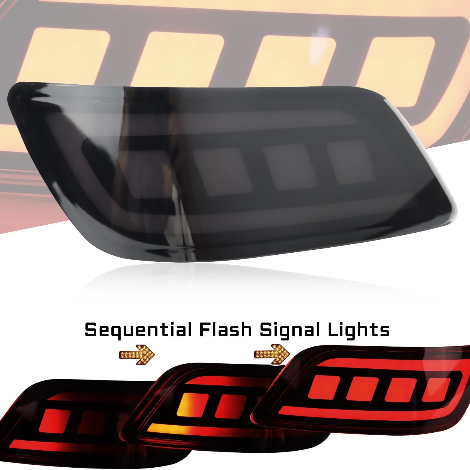 Full Lens LED Rear Reflector Bumper Fog Light Assembly kit for Subaru Foreste…