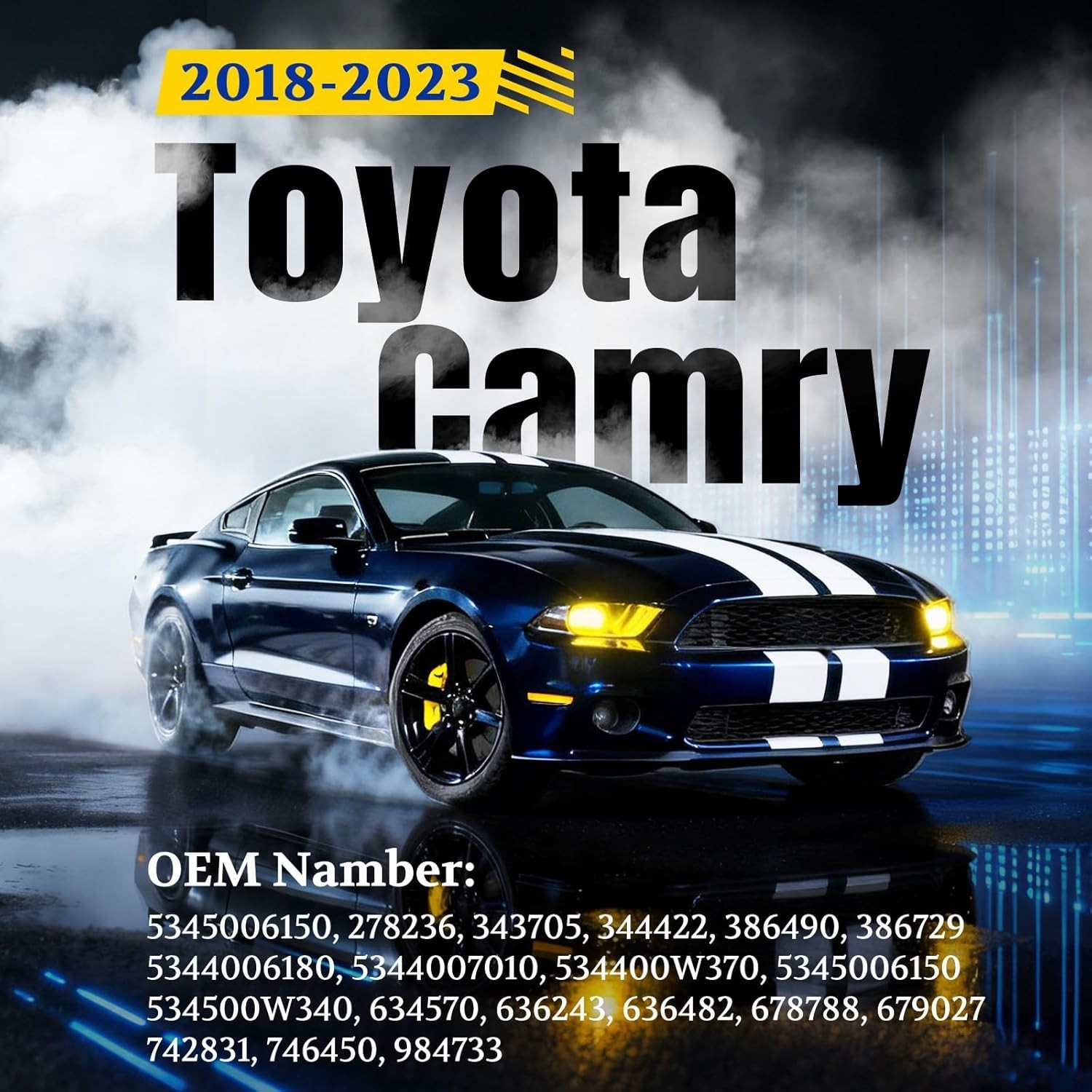 ARANA Hood Struts Lift Support for Toyota Camry 2018-2023, Front Bonnet Shocks F
