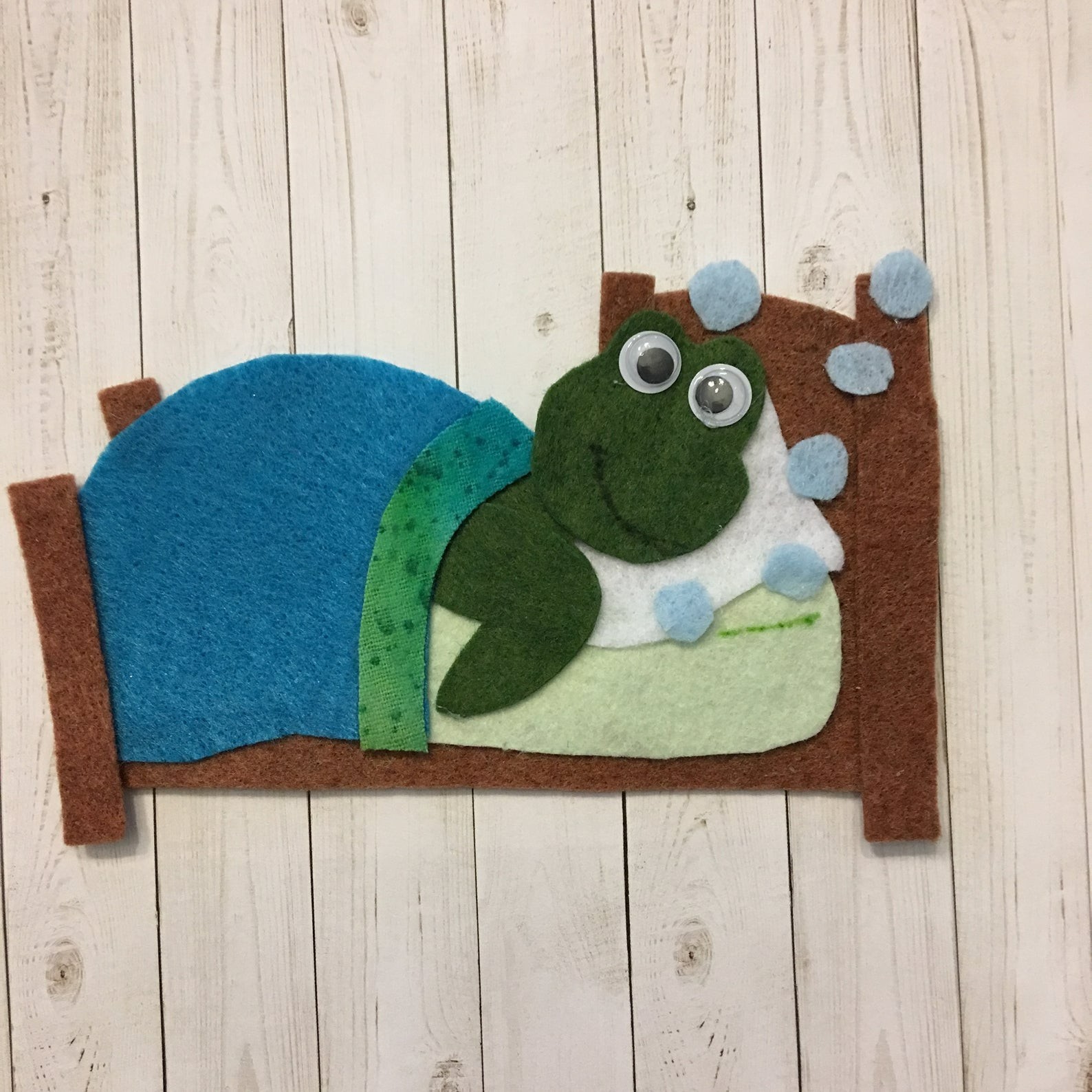 Tiny Tim the Turtle Bath Time Sample Set for Felt or Flannel Board Play