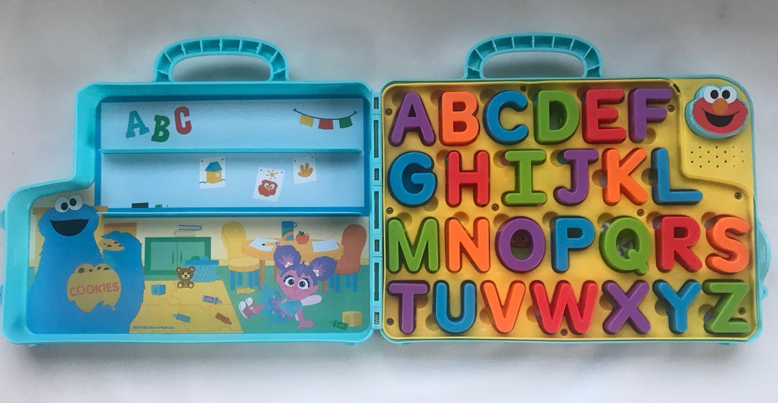2023 Sesame St Elmo’s Learning Letters Bus Activity Board – Tested Batteries Inc