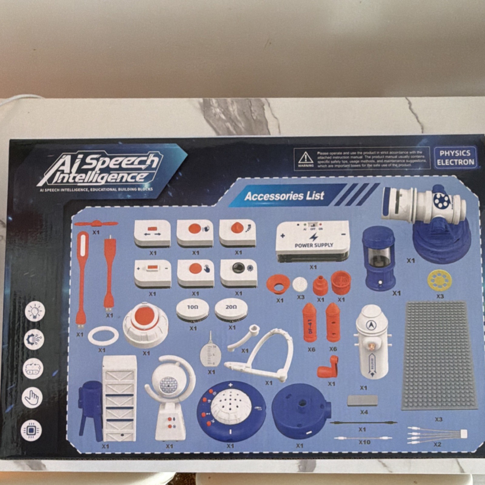 AI Speech Intelligence Physics Electron Circuitry Building Blocks Kit 66PCS
