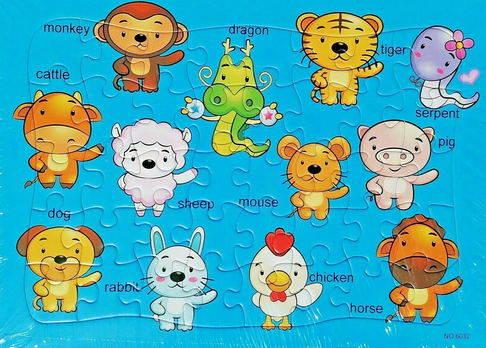 McQueen Cars Letter Number Animals 40 Pcs Jigsaw Puzzles Best Gifts for Kids