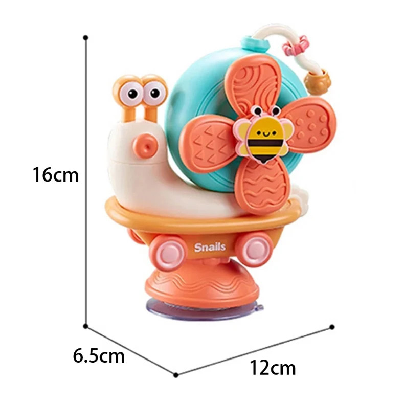 Baby Suction Cup Spinner Toy Montessori Sensory Fine Motor Infant Travel Toy
