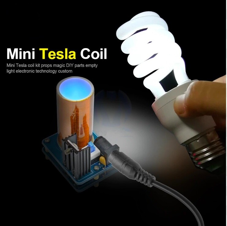 Mini Small Tesla Coil Model Model Kids Science Project Physics School Electric