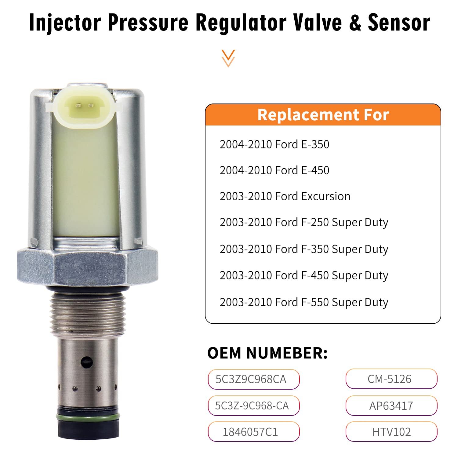 IPR Valve 6.0 Powerstroke Injector Pressure Regulator ＆ ICP Control Sensor for