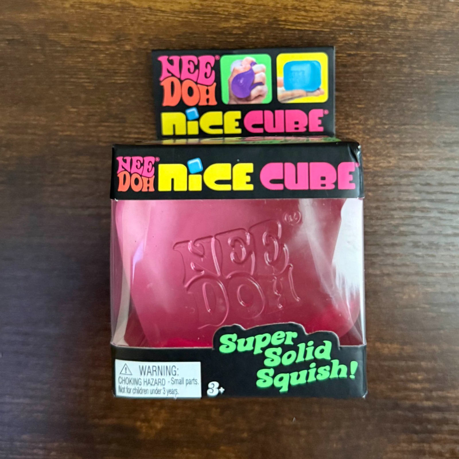 NeeDoh Nice Cube Squishy Toy Blue Purple Pink NEW Free Priority Ship