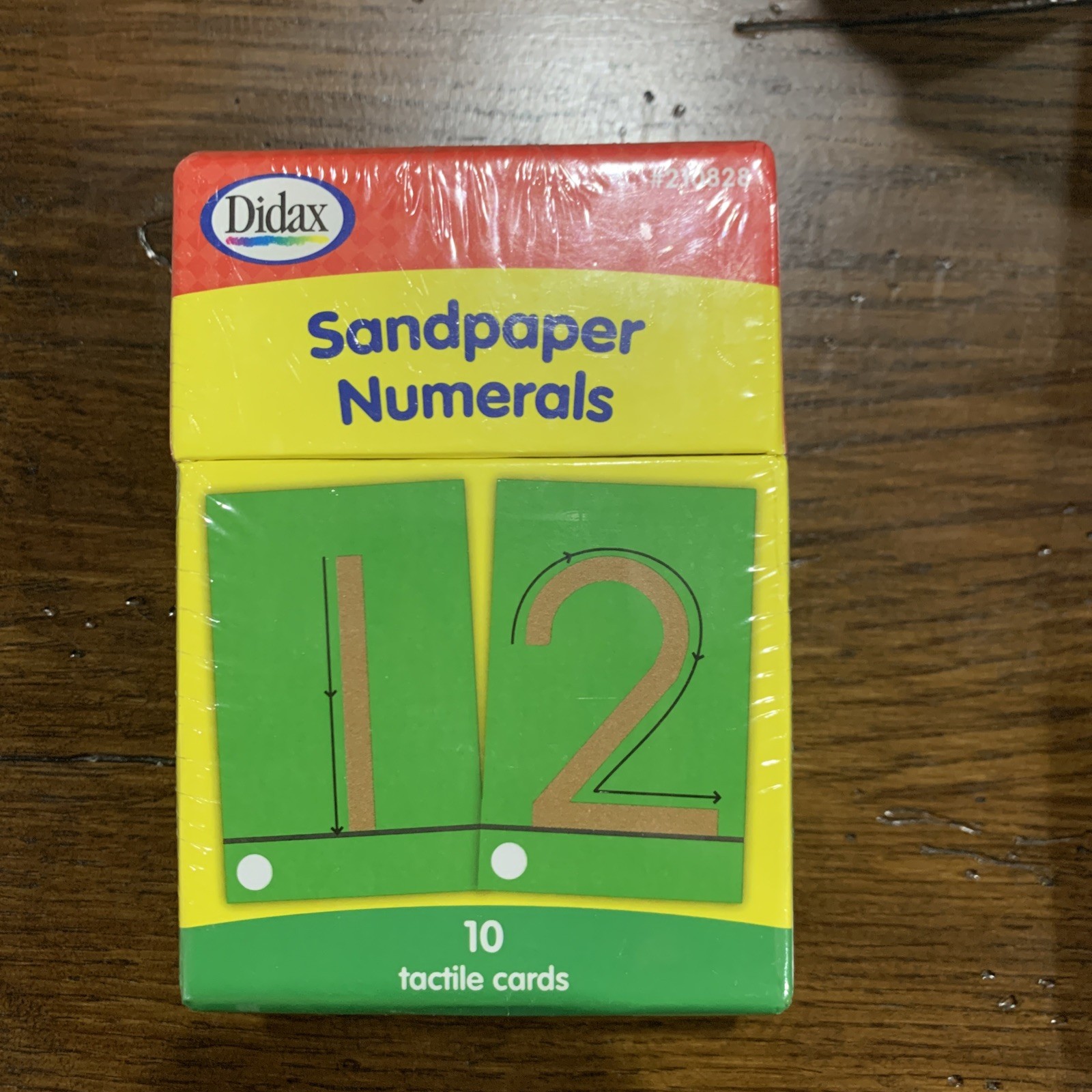 NIP Didax Sandpaper Lowercase Letters & Numerals Grades PreK-2 Tactile Cards New