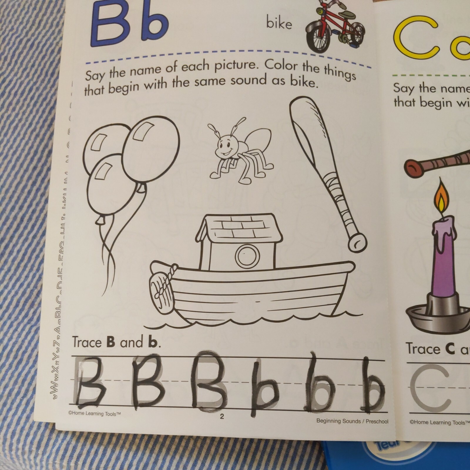 Preschool/Kindergarten Beginning Sounds Letters Numbers Phonics Workbooks (3)…