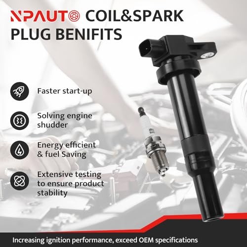 Ignition Coil Packs and Spark Plugs fit for V6 2.7 2.7L 2007 2008 2009 Hyundai