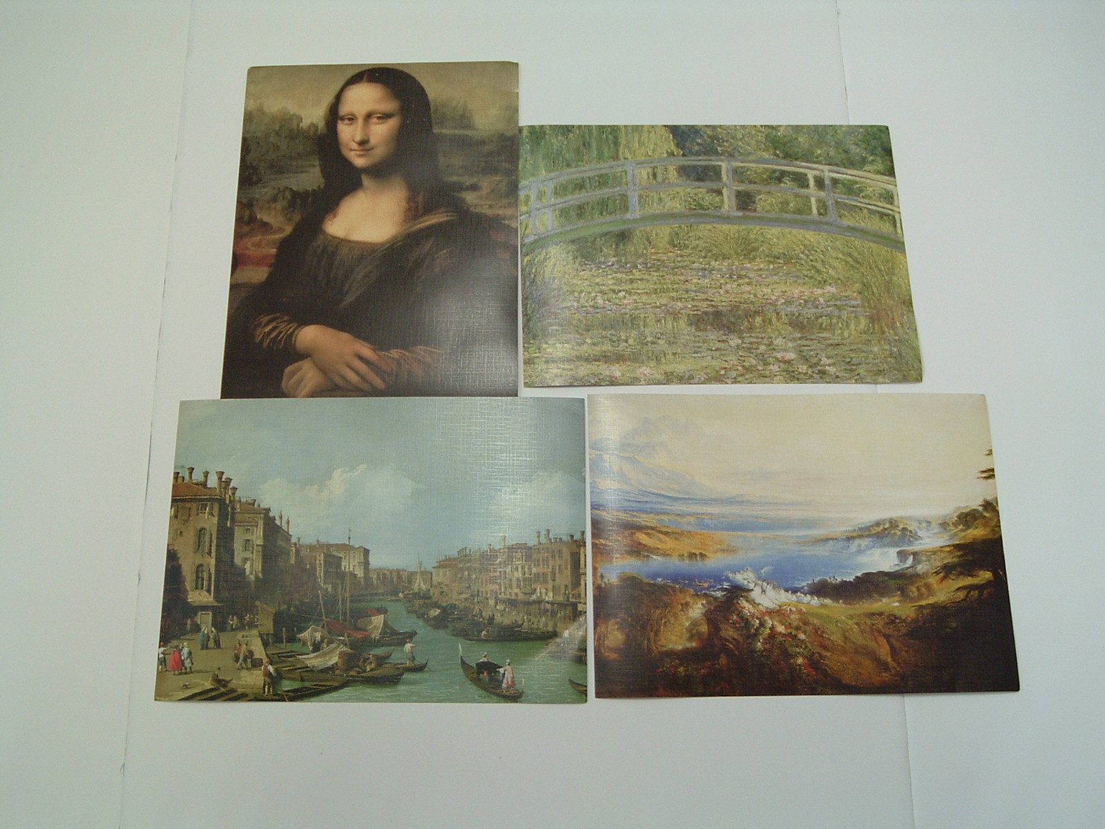 Masterpiece painting learning 4 lot pictures with information about artist