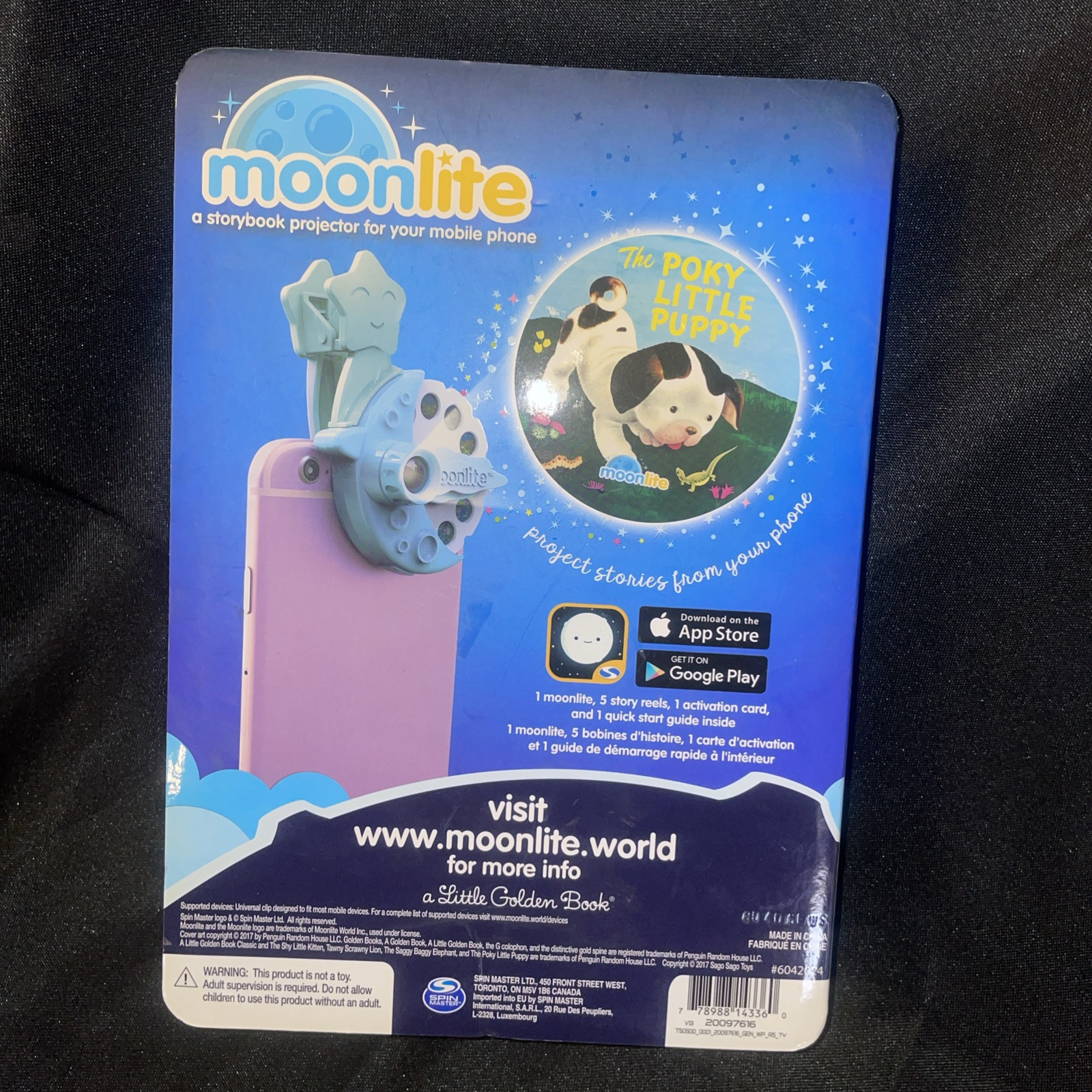 Phone Moonlite Storybook Projector Story Reel – W/ 5 Stories – NEW