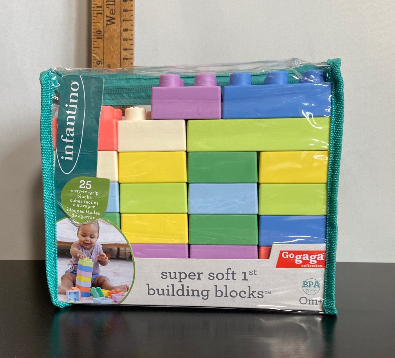 Infantino Super Soft Baby 1st Building Blocks Unisex Multicolor 25 Blocks