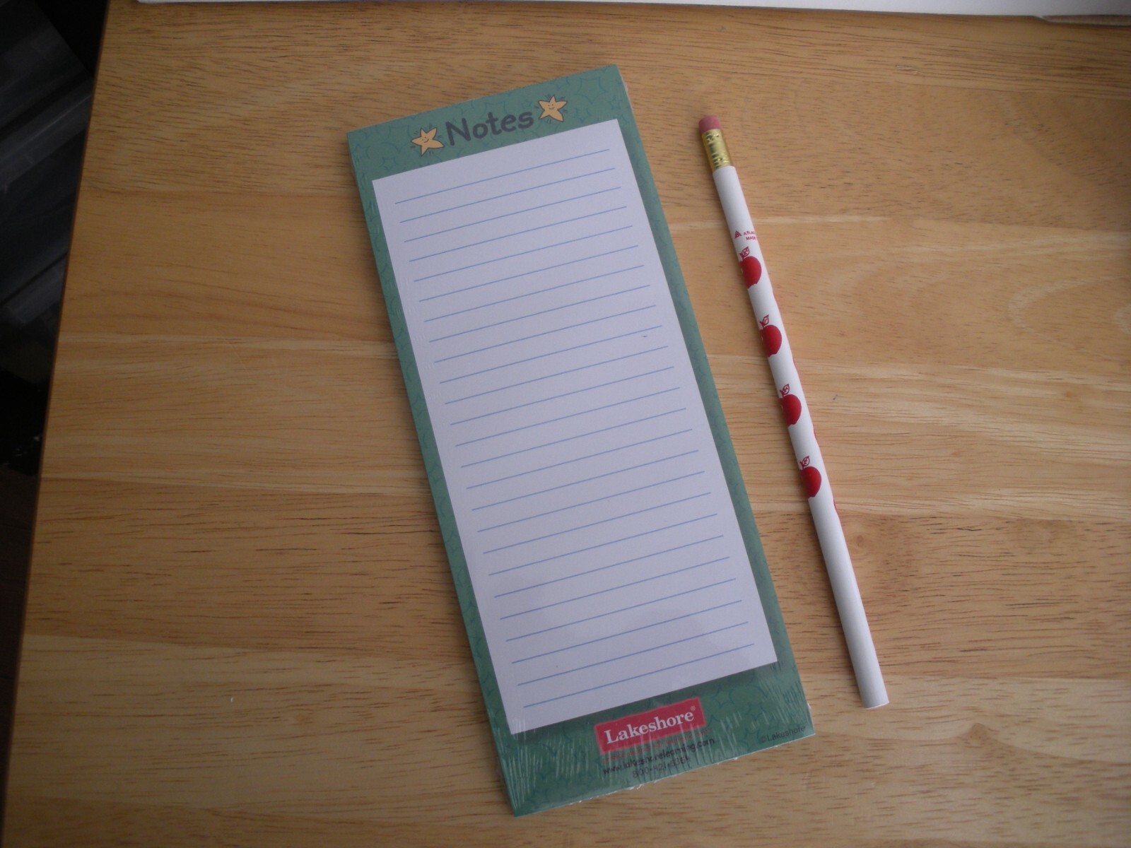 Lakeshore Learning Teacher’s Pencil Cup 5 1/2″ X 3″ & 2 Piece Magnetic Note Set