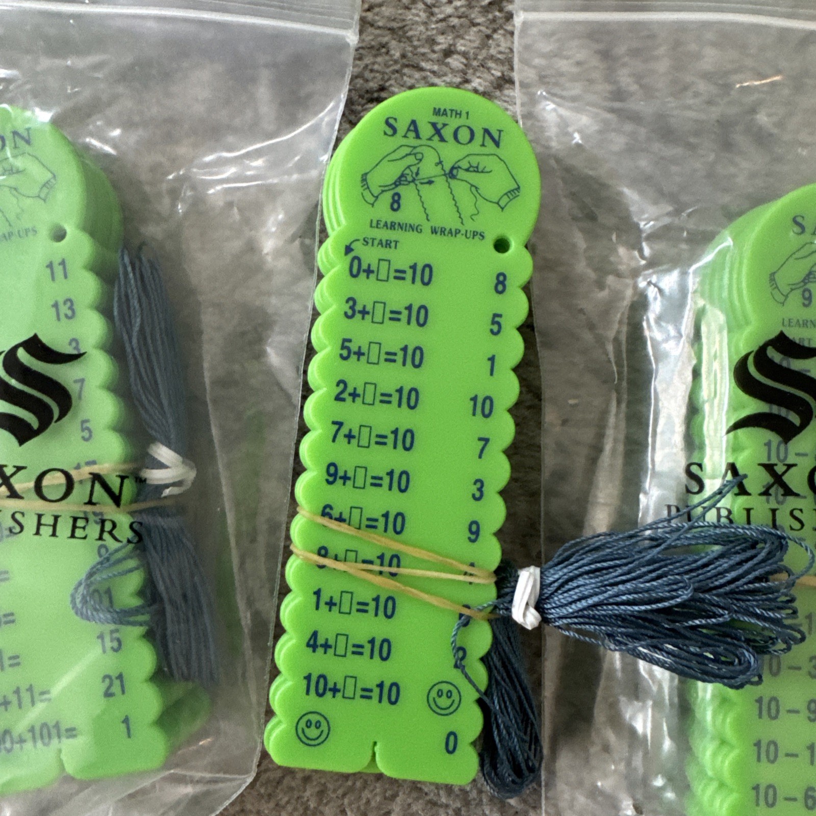 SAXON MATH Learning Wrap-Ups Addition Complete Set 1-10 Green