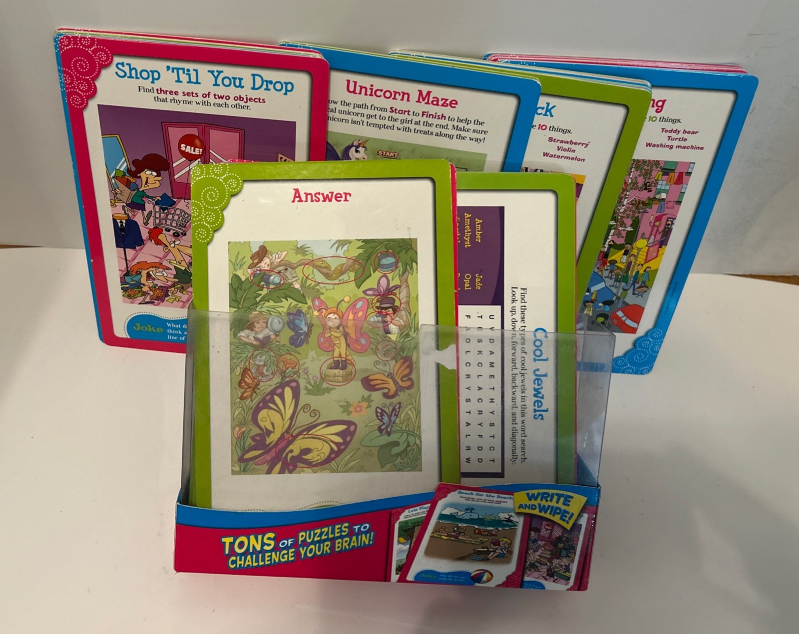 Set Of (45) Seek And Find Kidsbooks Children’s Cards 8.5″ X 5.5″ Home Schooling