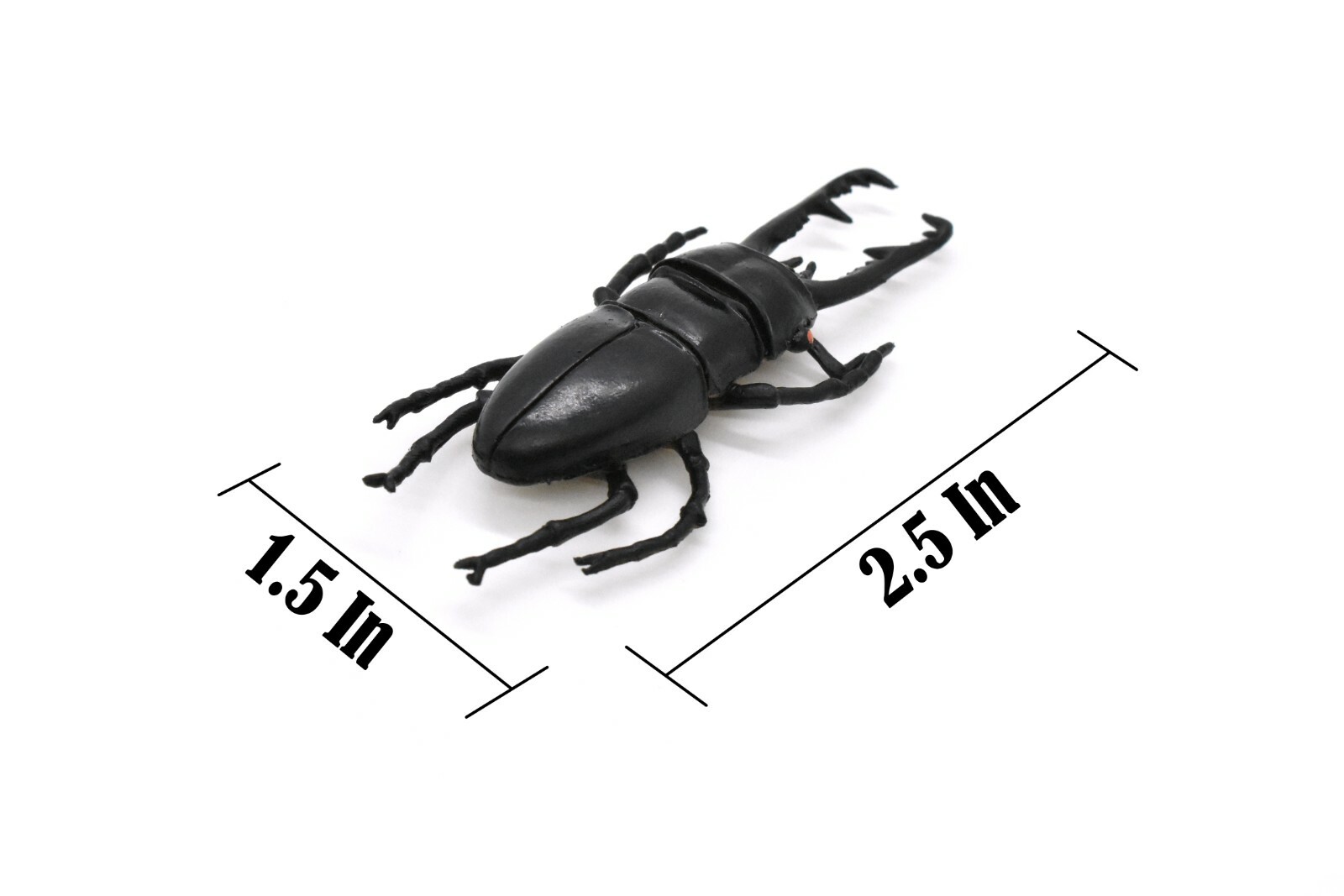 Stag Beetle, Very Nice Rubber Reproduction 2 3/4″ CWG07 B13