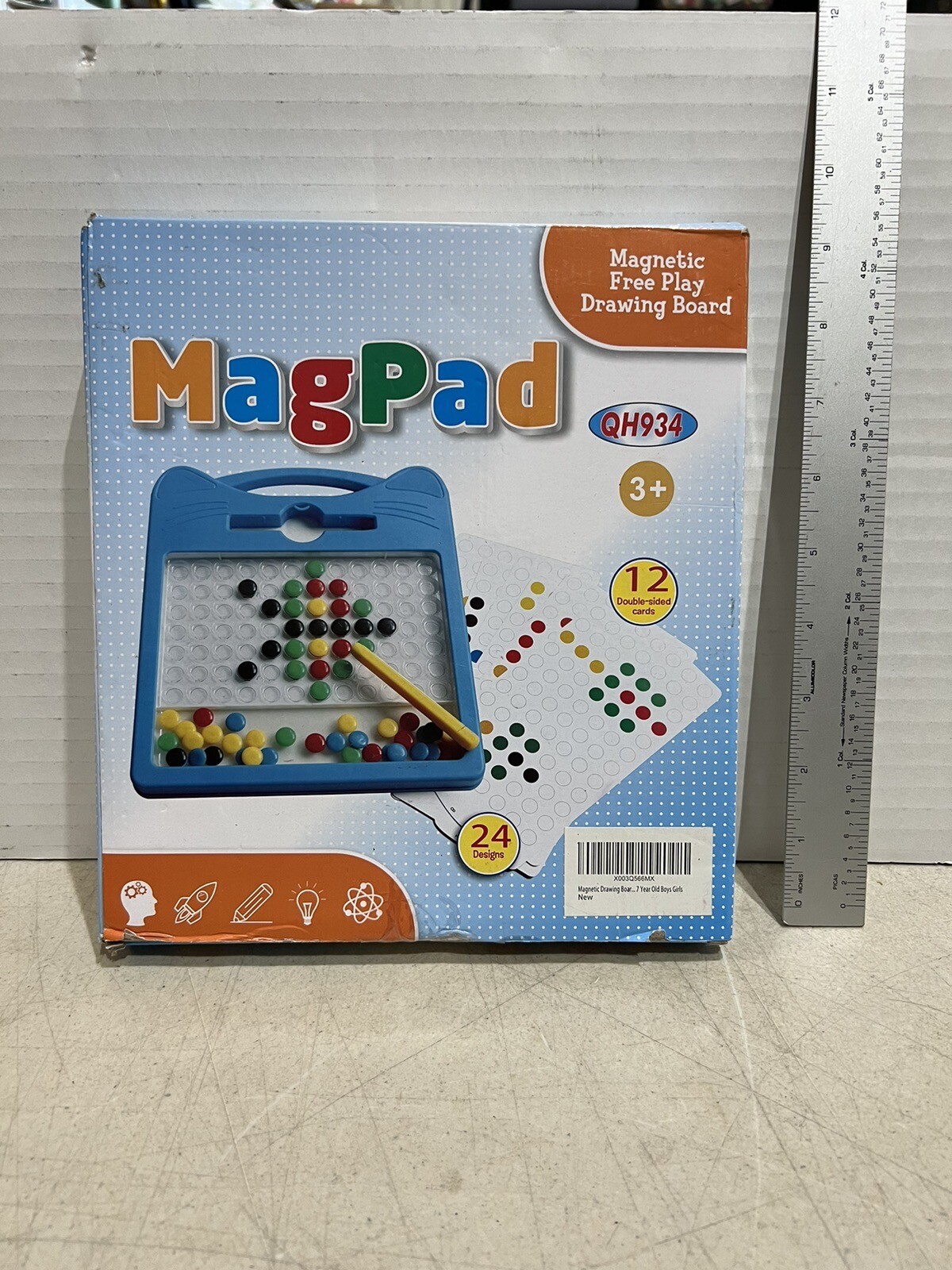 STEM MAGPAD MAGNETIC DRAWLING BOARD 3+ 12 DOUBLE SIDED CARDS