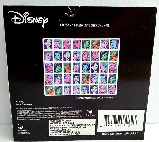 500pc DISNEY PRINCESSES ARIEL BELLE CINDERELLA MULAN PUZZLE JIGSAW KIDS COLLAGE