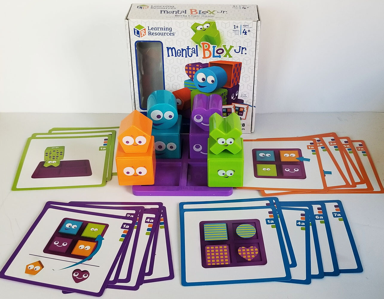 LEARNING RESOURCES early logic MENTAL BLOX JR block stacking puzzle solving GAME