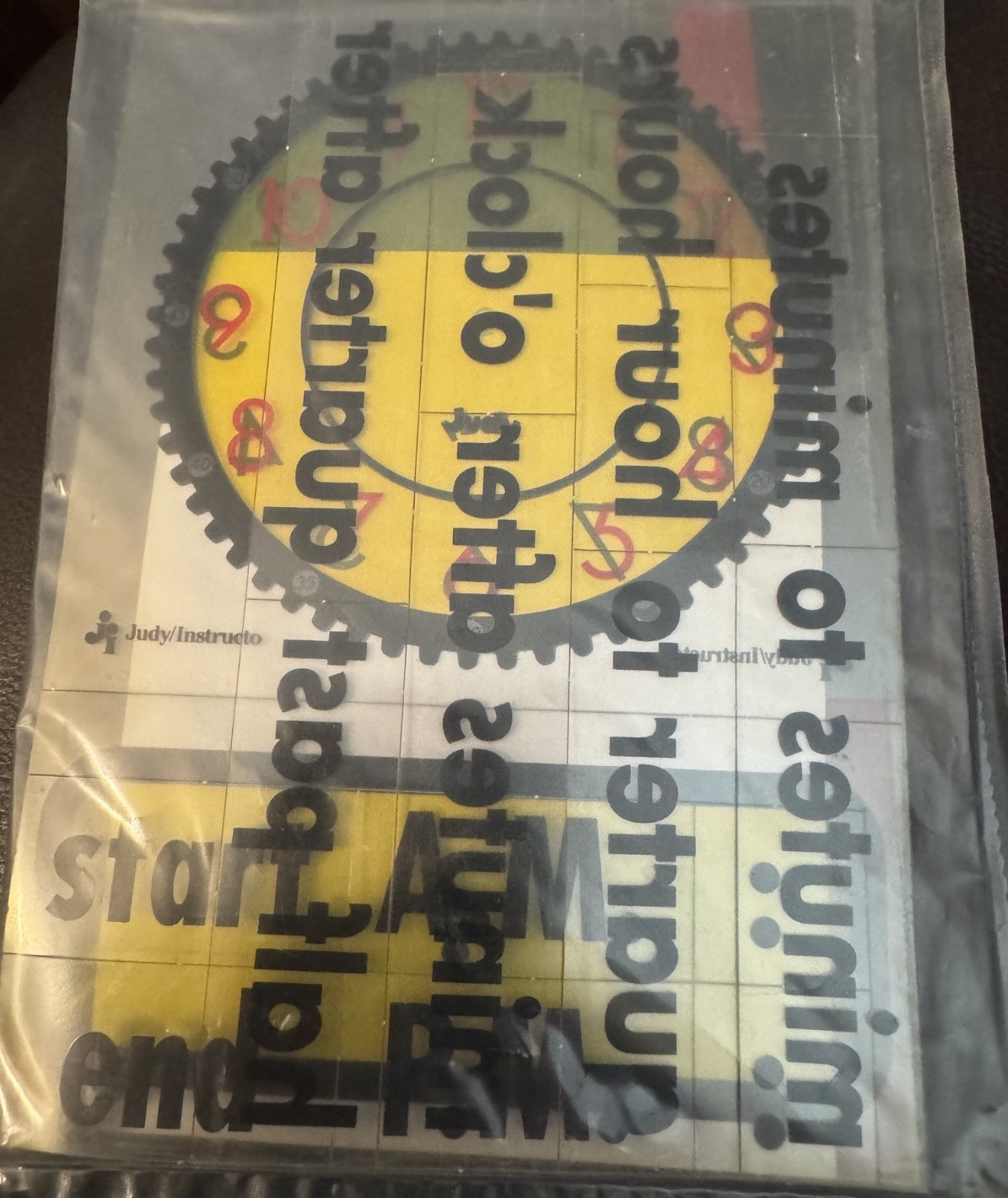JUDY CLOCK FACES FOR OVERHEAD PROJECTOR J702036 24 PIECES NUMERAL TILES 0-9