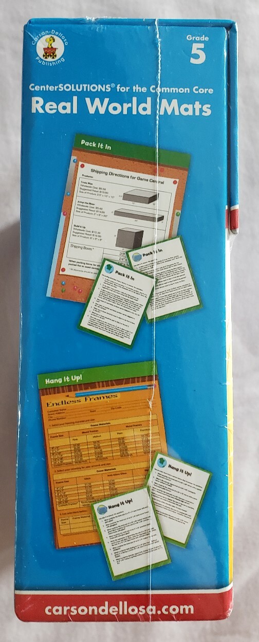 Real World Mats – Grade 5 Math and Language Arts NEW Common Core
