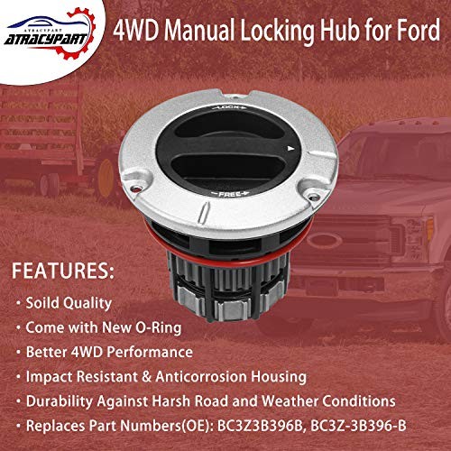 4WD Manual Locking Hub 4×4 Front Wheel Hub Assembly 2 Pack | Compatible with