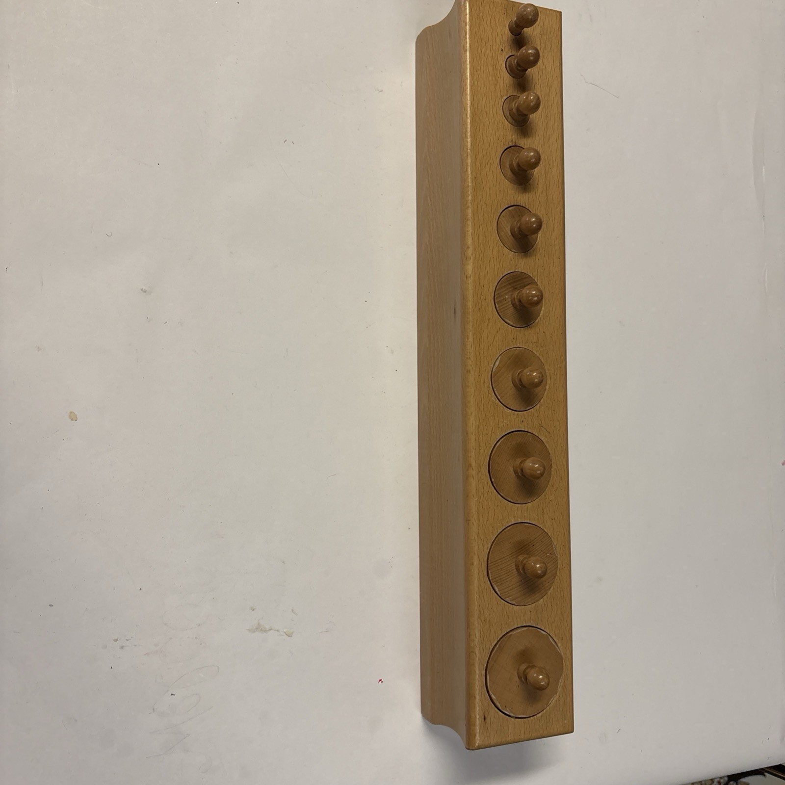 Montessori VintageNienhuis Knobbed Cylinder Block Set #1, Holland