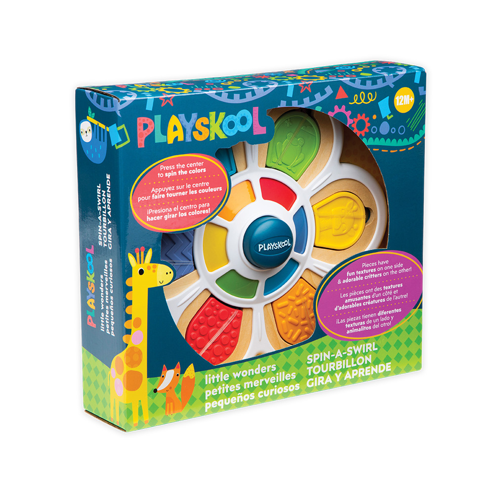 PLAYSKOOL Little Wonders Spin-a-Swirl Puzzle Play Learning toy 12+Month – Hasbro