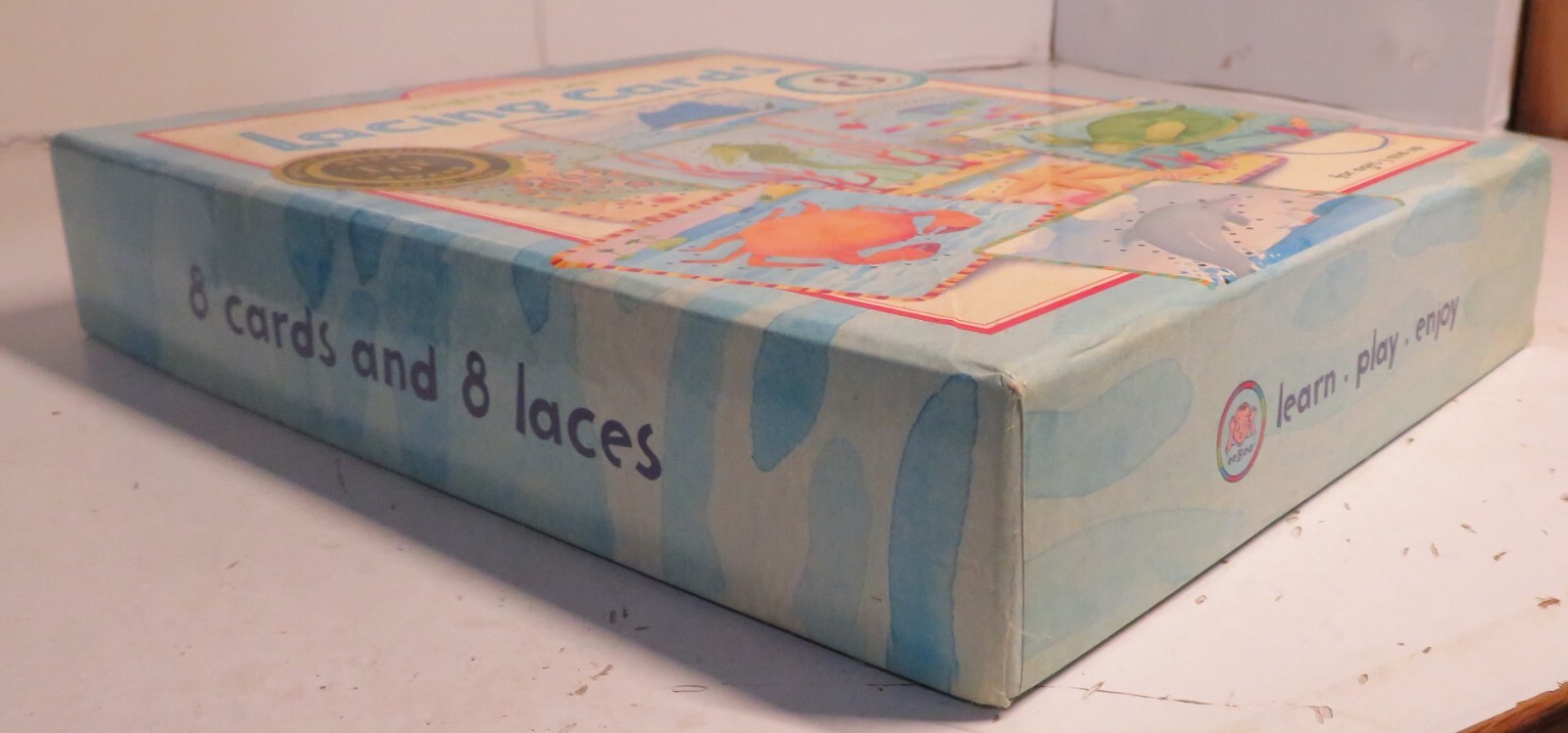 Vintage 2005 EEBOO Under The Sea Lacing Cards LEARNING TOOL EEBOO Kids Game Toy