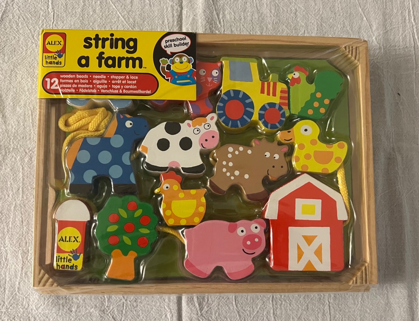Alex Little Hands String On A Farm Pre School Skill Builder
