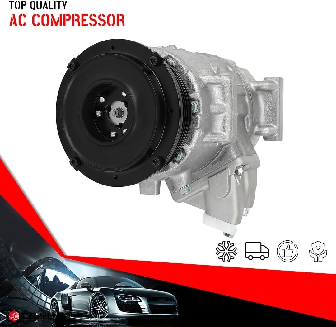 cciyu AC Compressor for Car 2009-2013 for Toyota Highlander 2.7L,Air Conditio…