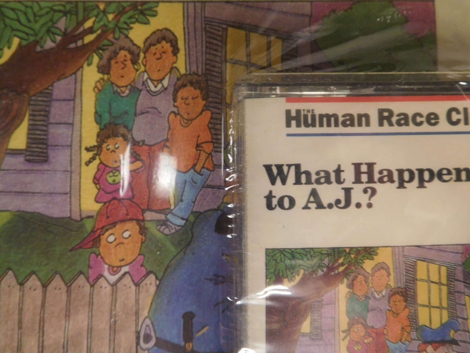 2 Vintage Human Race Club Book/Cassette ~ Letter Blue Stationary & What Hap. AJ
