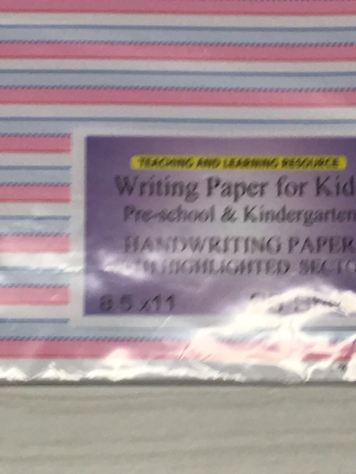 Writing Paper for Kids – Handwriting Practice – 11X 8.5 in, 20 lb, 25 sheets