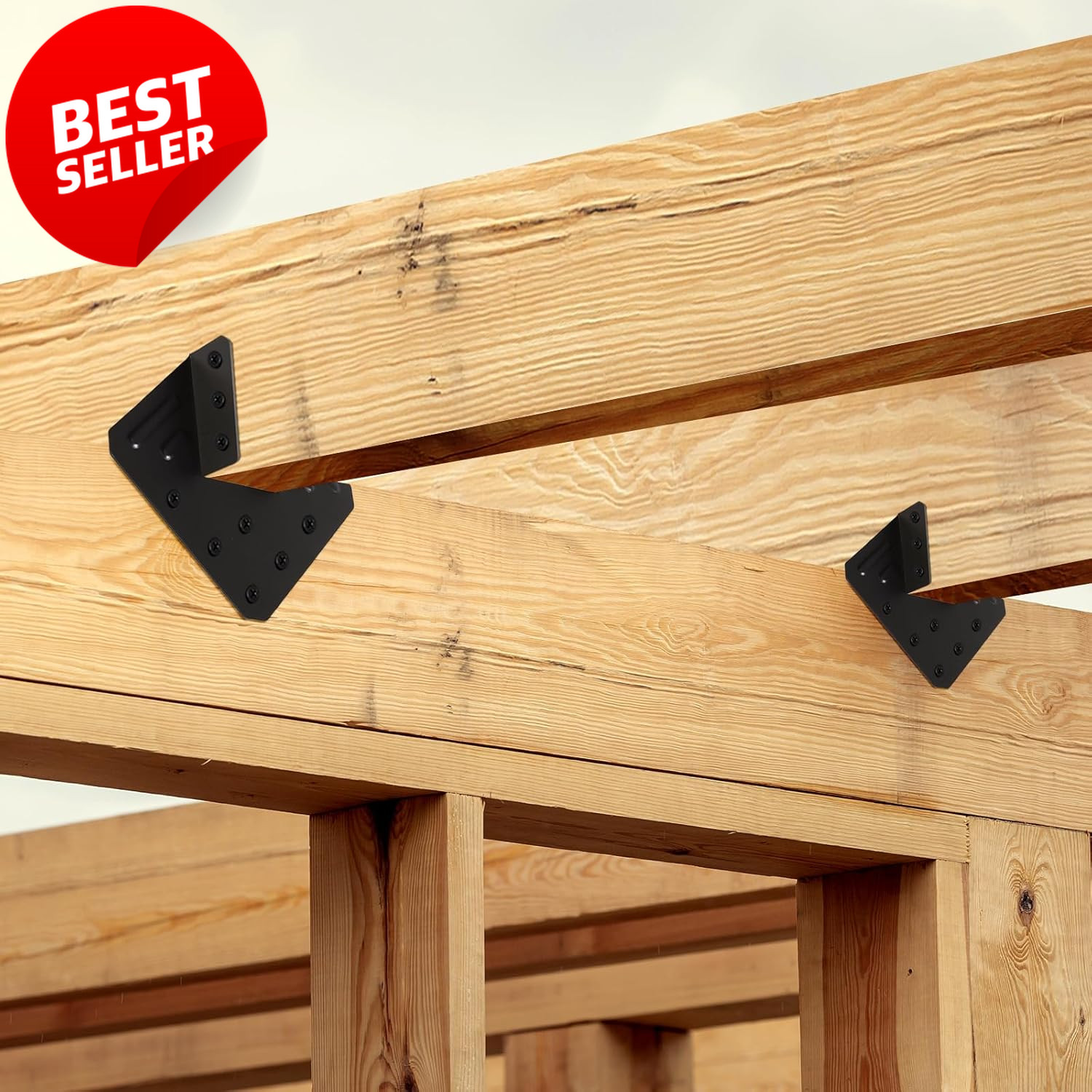 24 Pack Hurricane Ties 18 Gauge Rafter Straps Roof Truss Joist Hangers – US
