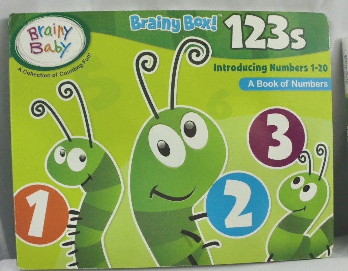Brainy BABY 123’s ~ Book ~ Flash Cards ~ DVD (New-Sealed)