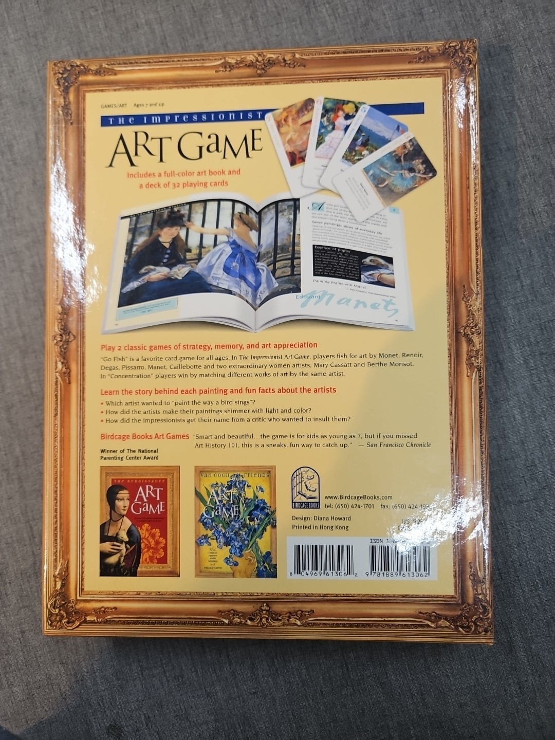 The Impressionist Art Game – Editor’s Choice Grand Prize – Birdcage Books