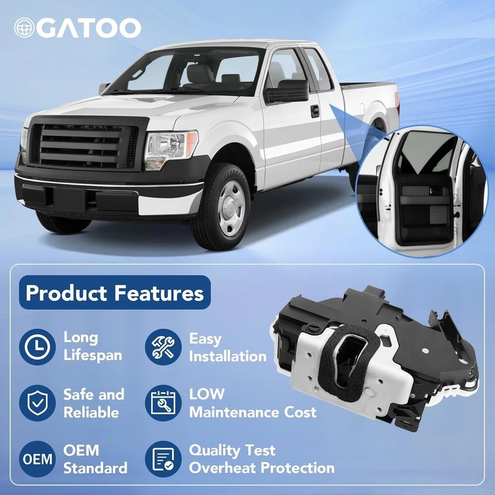 Rear Left Driver Side Door Lock Latch Actuator Fit for Ford F150 Lobo 2009 20…