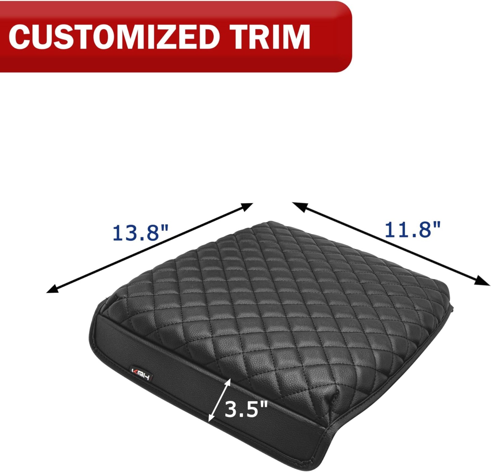 Center Console Armrest Cover for 2014-2018 GMC Sierra & Chevrolet Chevy Silve…