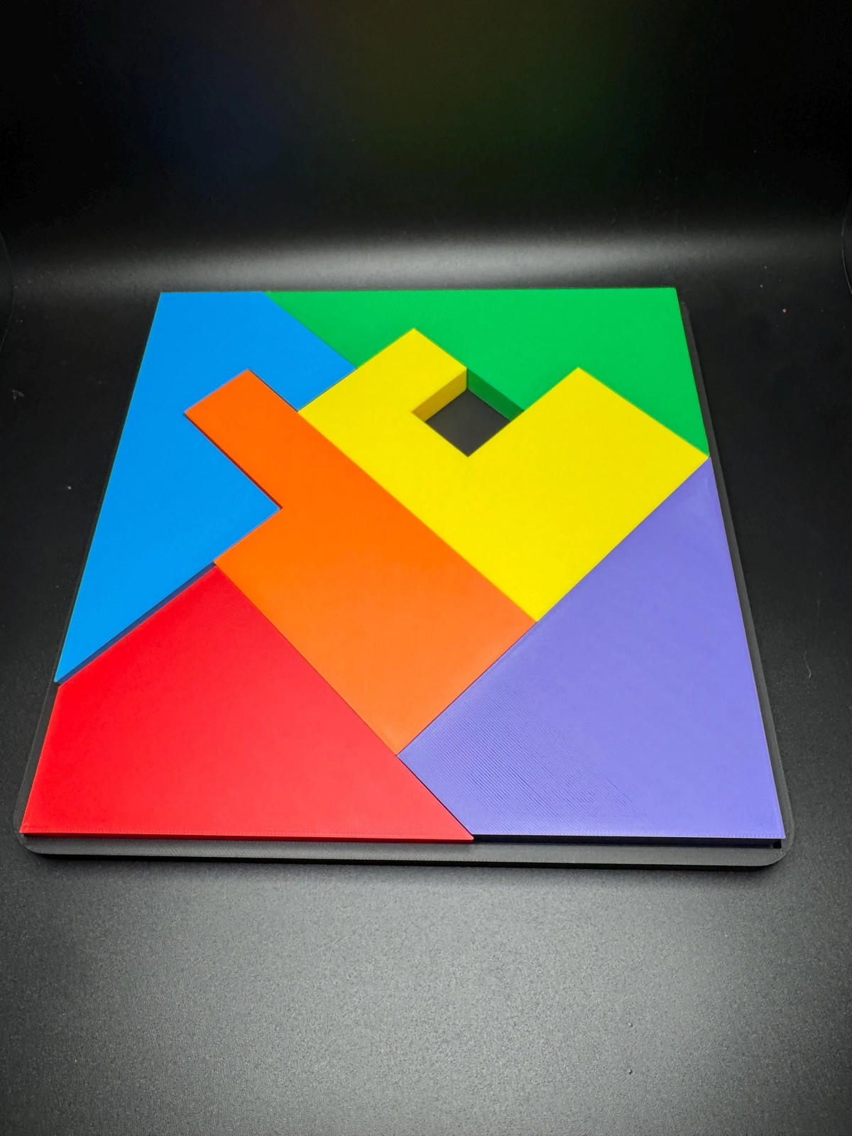Disappearing Square Puzzle Version 1 – Vintage Modern Design, Fun Brain Teaser,