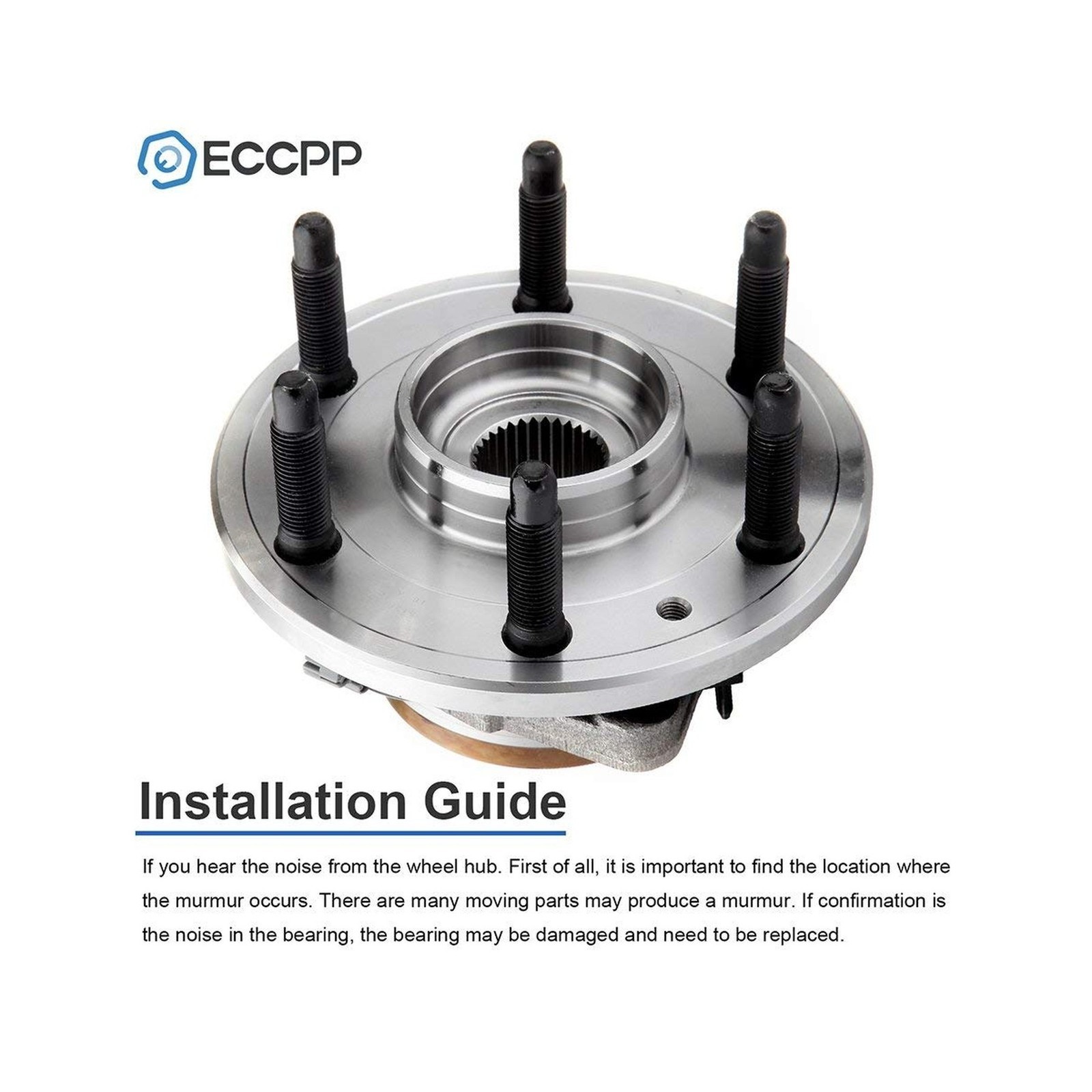 ECCPP Front Wheel Bearing Hub Assembly for 2007-2012 Cadillac Escalade, Chevy…
