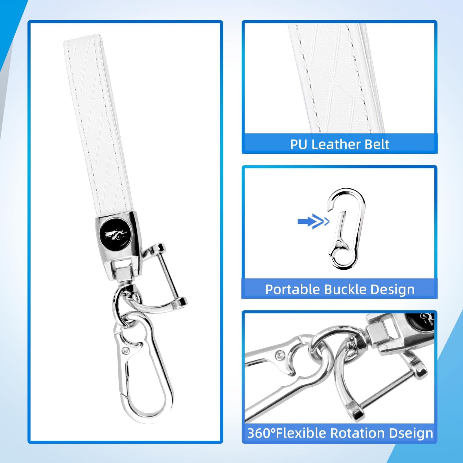 MILD EAST for Ford Key Fob Cover with Key Chain, Soft TPU Car Key Protector C…