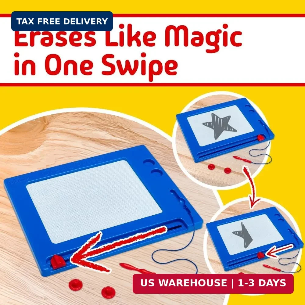 Cra-Z-Art Retro Magna Doodle Magnetic Drawing Board | Retro, Classic Toy, Magnet