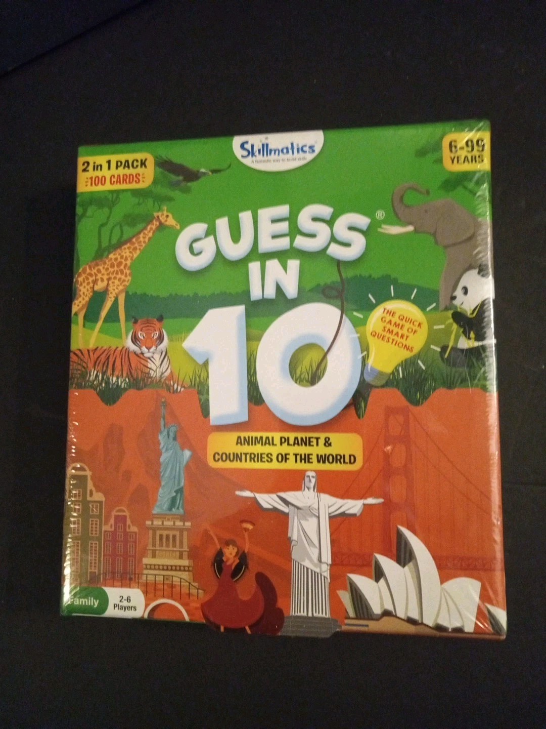 Skillmatics Card Game : Guess in 10 Animal Planet & Countries Of The World Age6
