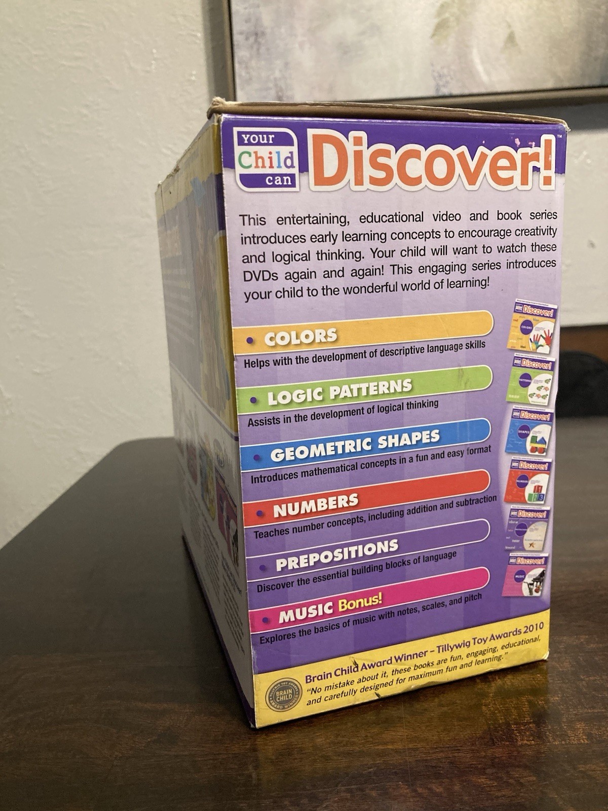 Your Child Can Discover! 6 DVD & 5 Book Set Ages 1-7 Colors Shapes Numbers