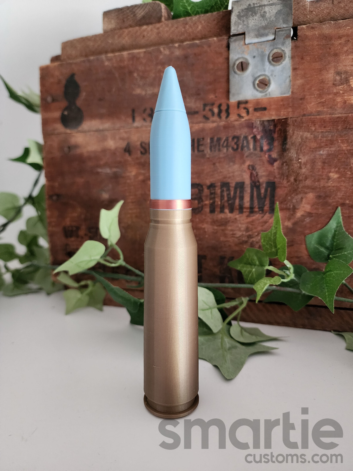 2 – DUMMY 20mm Autocannon Ammunition – Accurate Size Plastic Replica