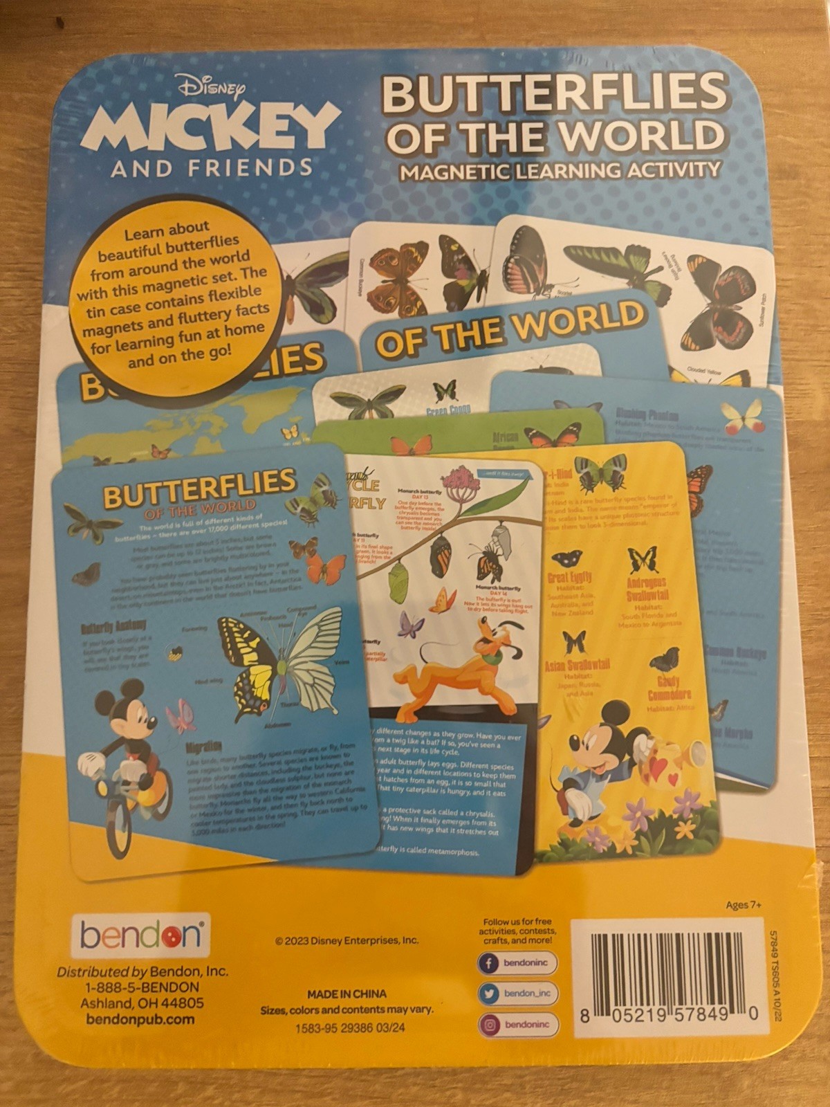 NEW Bendon Disney Butterflies Of The World Magnetic Learning Activity STEM
