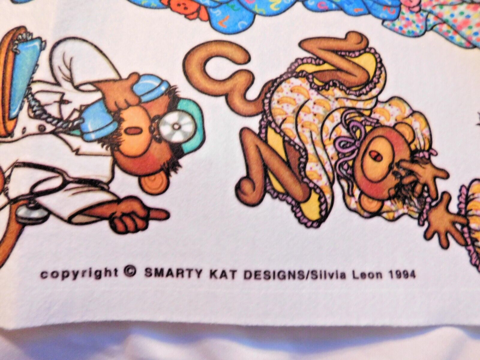 Five Little Monkeys Sitting in a Tree Felt Story Board Smarty Kat Designs 1994