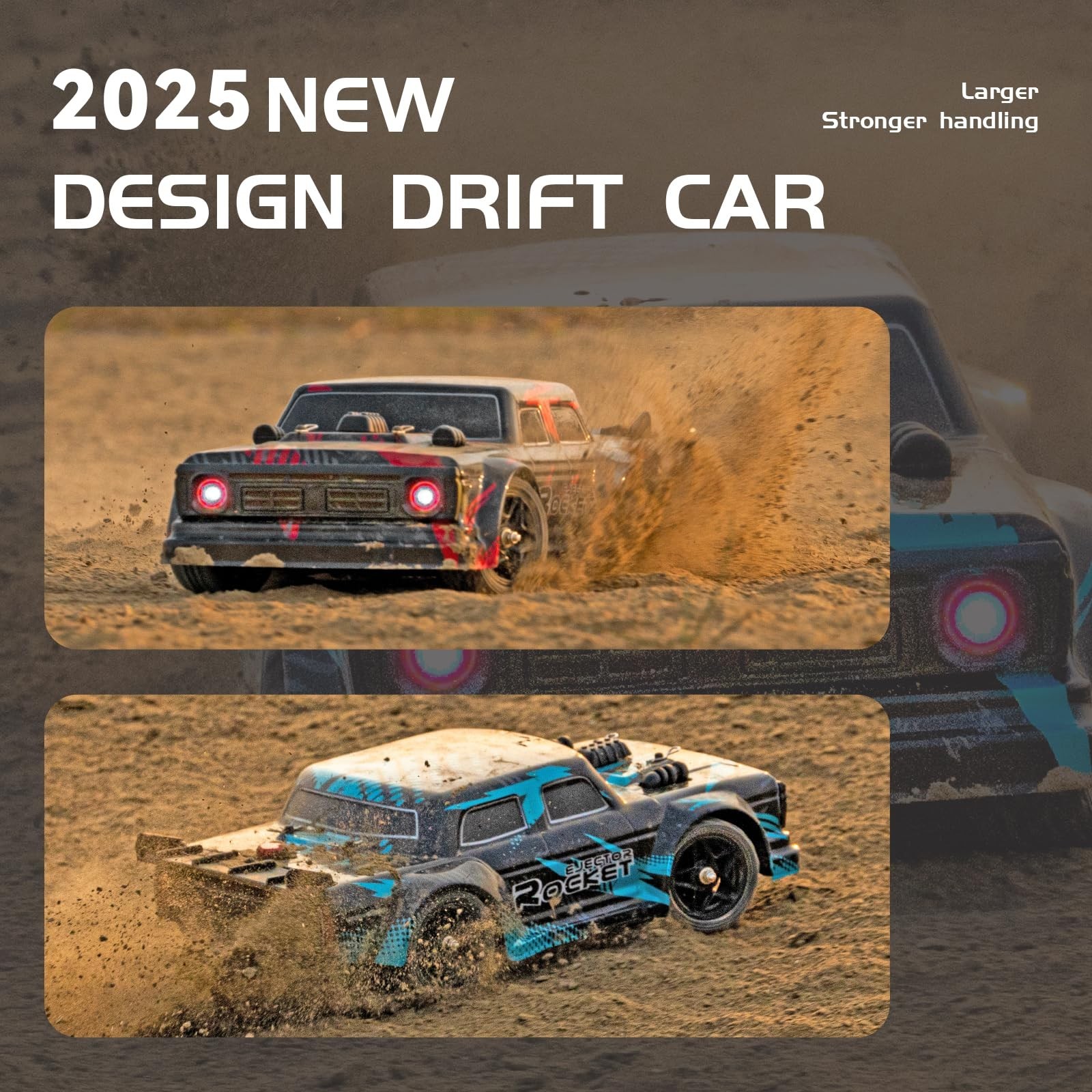1/16 RC Drift Car, 35KM/H 4WD High Speed Remote Control Car with 380 Motor, T…